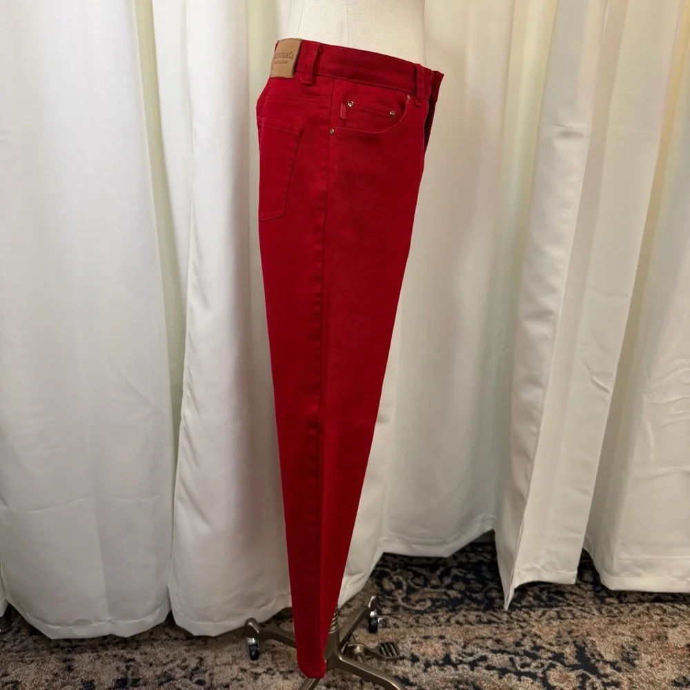 Lauren Ralph Lauren - Lauren Jeans Co. Bright Red Straight Leg Jeans Vintage 8P